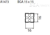 Určeno pro pouzdra BGA 8x8 mm