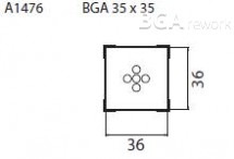 Určeno pro pouzdra BGA 15x15 mm