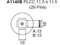 Určeno pro pouzdra PLCC 11.5x11.5 mm 