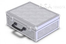 Hliníkový transportní kufřík OP-006 047 , 450x350x150 mm s pěnovým čalouněním 