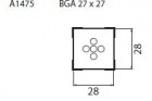 Určeno pro pouzdra BGA 13x13 mm