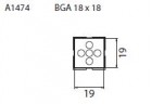 Určeno pro pouzdra BGA 18x18 mm