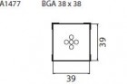 Určeno pro pouzdra BGA 38x38 mm 