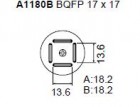 Určeno pro pouzdra BQFP 17x17 mm 