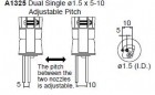Hakko - Dvojitá válcová tryska s nastavitelnou mezerou A1325 1.5x5-10 mm