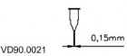 Dávkovací jehla 0,15 mm VD90.0021